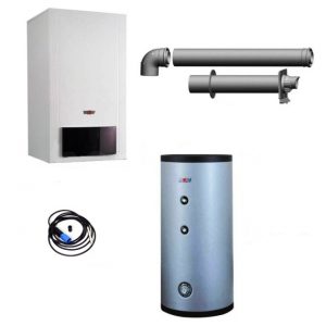 Wolf Комплект набор (Каскад) Газовый настенный конденс. котёл FGB-35 (2 шт.) c КМ-2