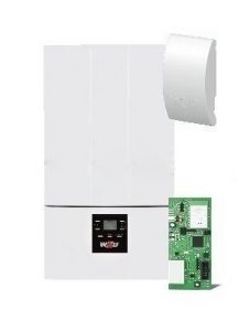 Wolf Комплект Газовый настенный котёл CGG-3K-28 (28,0 кВт) с датчиком темпер. и модулем Link Home